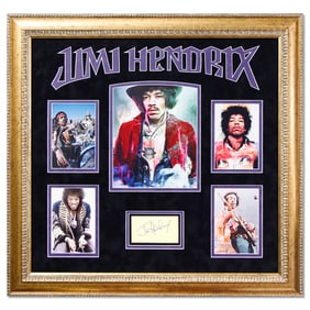 Jimi Hendrix Document Cut Signature, Forensically Authenticated