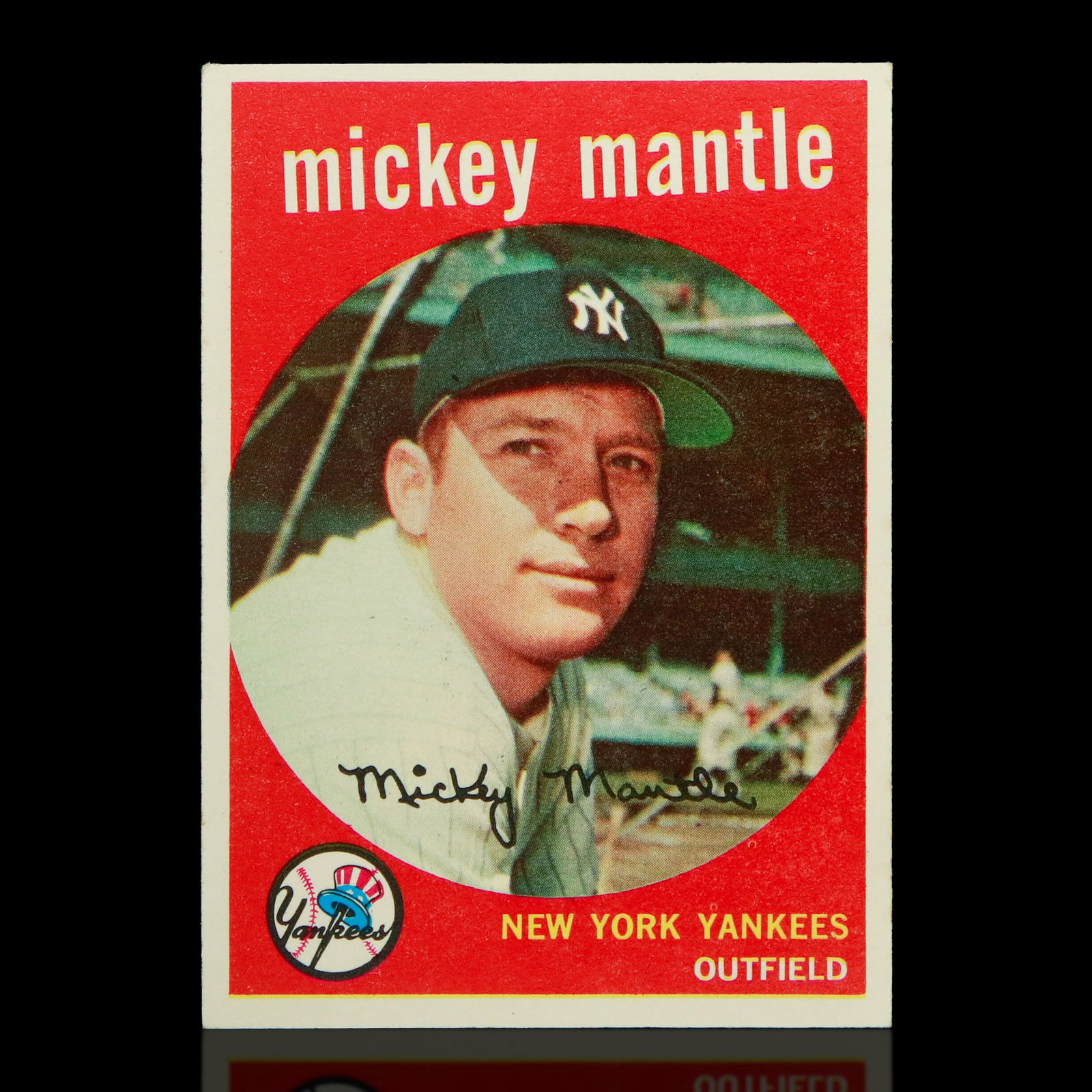 1959 Topps Mickey Mantle Baseball Card – Card #10 (1 of 2)