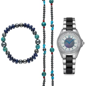 Charles Latour Ladies’ Watch with Necklace & Bracelet