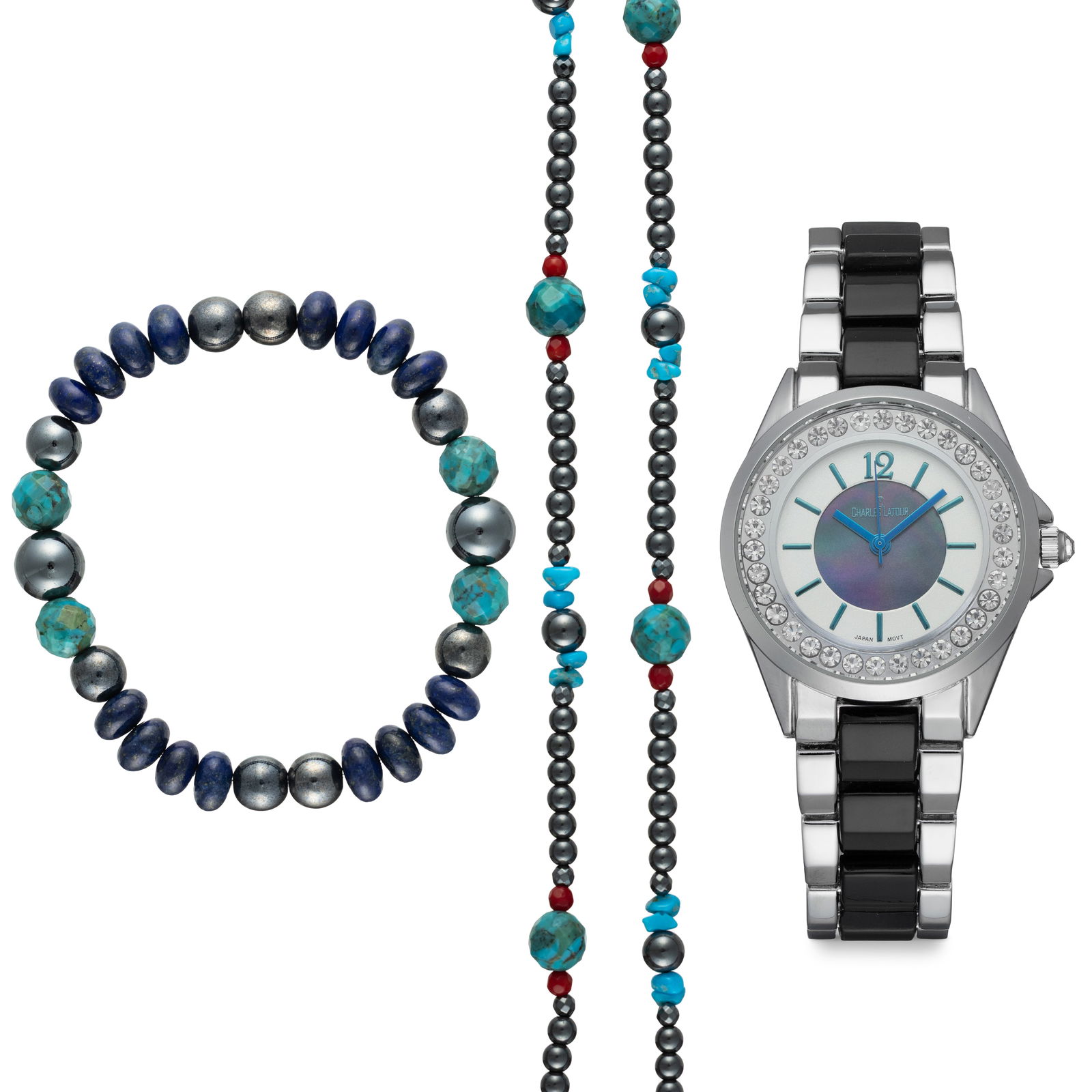 Charles Latour Ladies’ Watch with Necklace & Bracelet (1 of 4)
