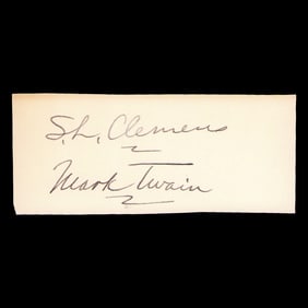 Samuel L. Clemens (Mark Twain) Document Cut, Forensically Authenticated