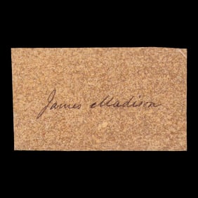 James Madison Document Cut Signature, Forensically Authenticated