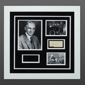 Henry Ford Document Cut Signature, Forensically Authenticated