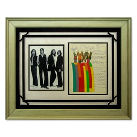 The Beatles Signed & Handwritten Lyric Sheet for “Yesterday"