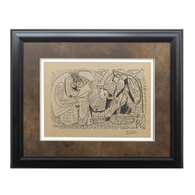 Pablo Picasso, "Intimate Provocation," Dated 4.7.61