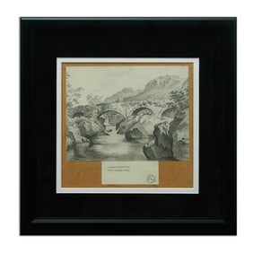 L.S. Lowry, Pencil Drawing of a Bridge