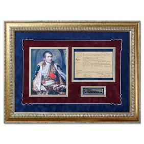 Napoleon Signed Military Requisition Document – Dated 1813, Forensically Authenticated