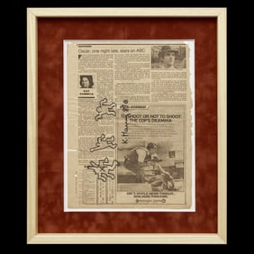 Keith Haring, Artwork from the New York Daily News (March 1981)