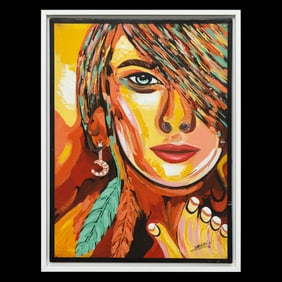 Acrylic on Canvas by the visionary 3 Arbi Art "Mystique"
