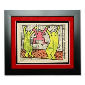 Keith Haring, STAR Newspaper Drawing (December 23, 1980)