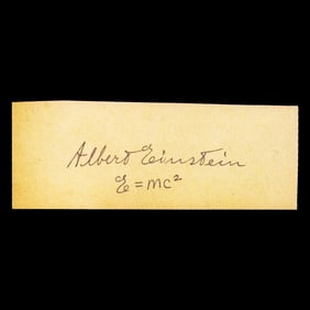 Albert Einstein Signed Equation Document, Forensically Authenticated