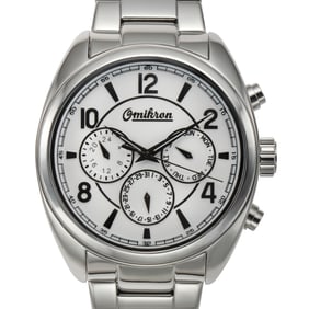 Omnikron Men’s Multi-Function Watch – 45mm Stainless Steel Case