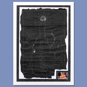 Keith Haring, Subway Drawing: Robot (1984)