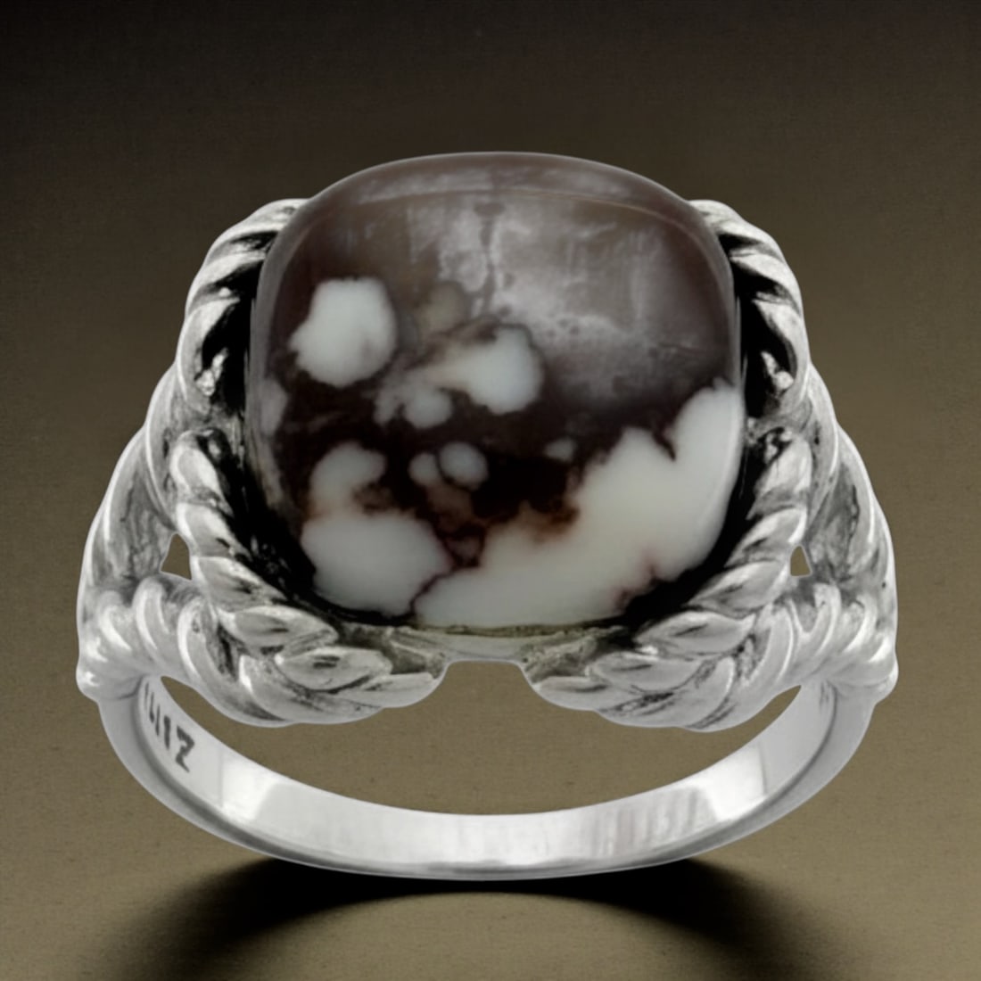 Sterling Silver Wild Horse Twisted Cable Design Ring SZ 7 (1 of 1)