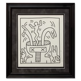Iconic Keith Haring Print – “Dancing Figures and Machine