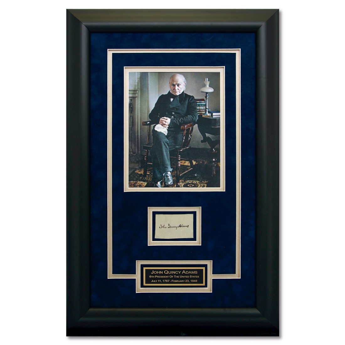 John Quincy Adams Document Cut Signature, Forensically Authenticated (1 of 7)