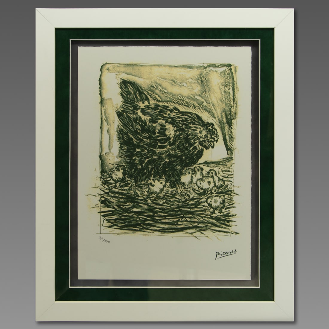 Pablo Ruiz Picasso “Mother Hen” – Original Etching Print, Edition 71/250 (SPADEM 1995) (1 of 12)