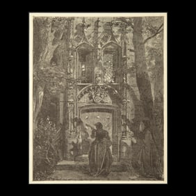 Gustave Doré – “The Mock Serenade” (Don Quixote Series) Engraving