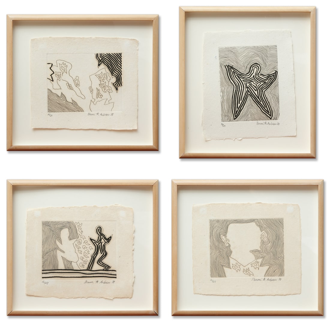 4 Framed Prints by Renowned Artist Bruce Anderson – Signed and Dated (1 of 18)