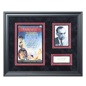 Boris Karloff (William Henry Pratt) — Document Cut Signature, Forensically Authenticated
