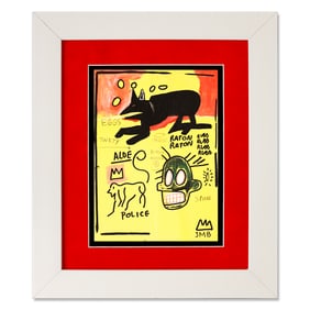 Jean-Michel Basquiat, Early Painting on Paper