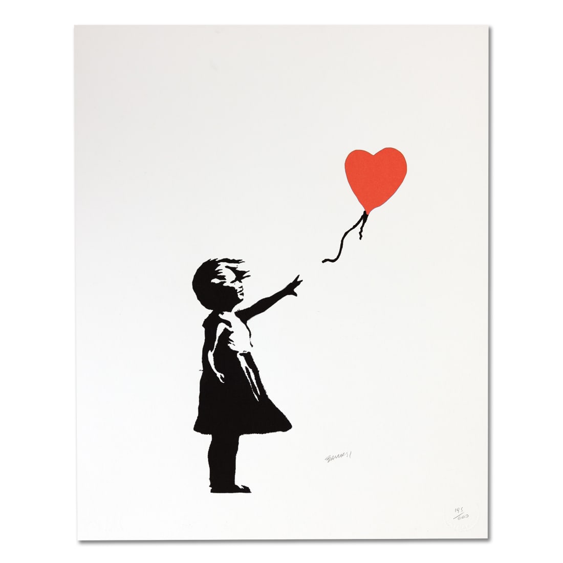 Banksy Limited Edition Print (#195/600), “Girl With Balloon"