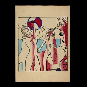 Roy Lichtenstein – Watercolor on Paper