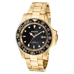 Magnum: Dive Watch – 42mm Golden Stainless Steel Case