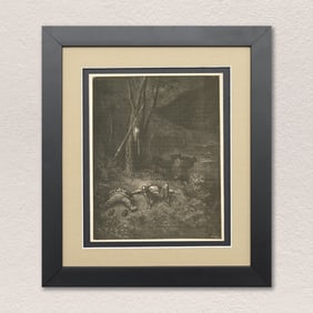 Gustave Doré, Don Quixote Series Wood Engraving (with Heliodore Pisan, Engraver)