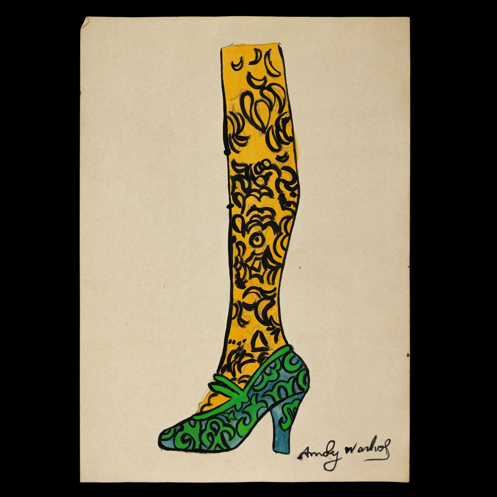 Andy Warhol – Watercolor on Paper (After the Artist) (1 of 13)