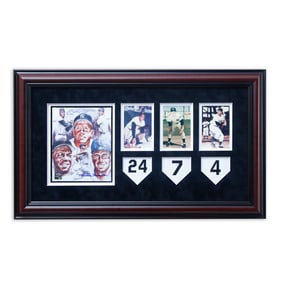 Mickey Mantle, Willie Mays, & Duke Snider Signed Photo – Legendary Center Fielders