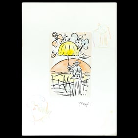 Peter Max Mixed Media on Paper