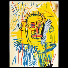 Jean-Michel Basquiat Painting on Paper