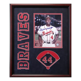 Hank Aaron Atlanta Braves Signed Photo