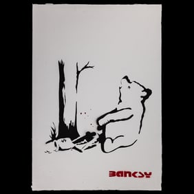 Banksy Painting on Paper – “Winnie the Pooh”