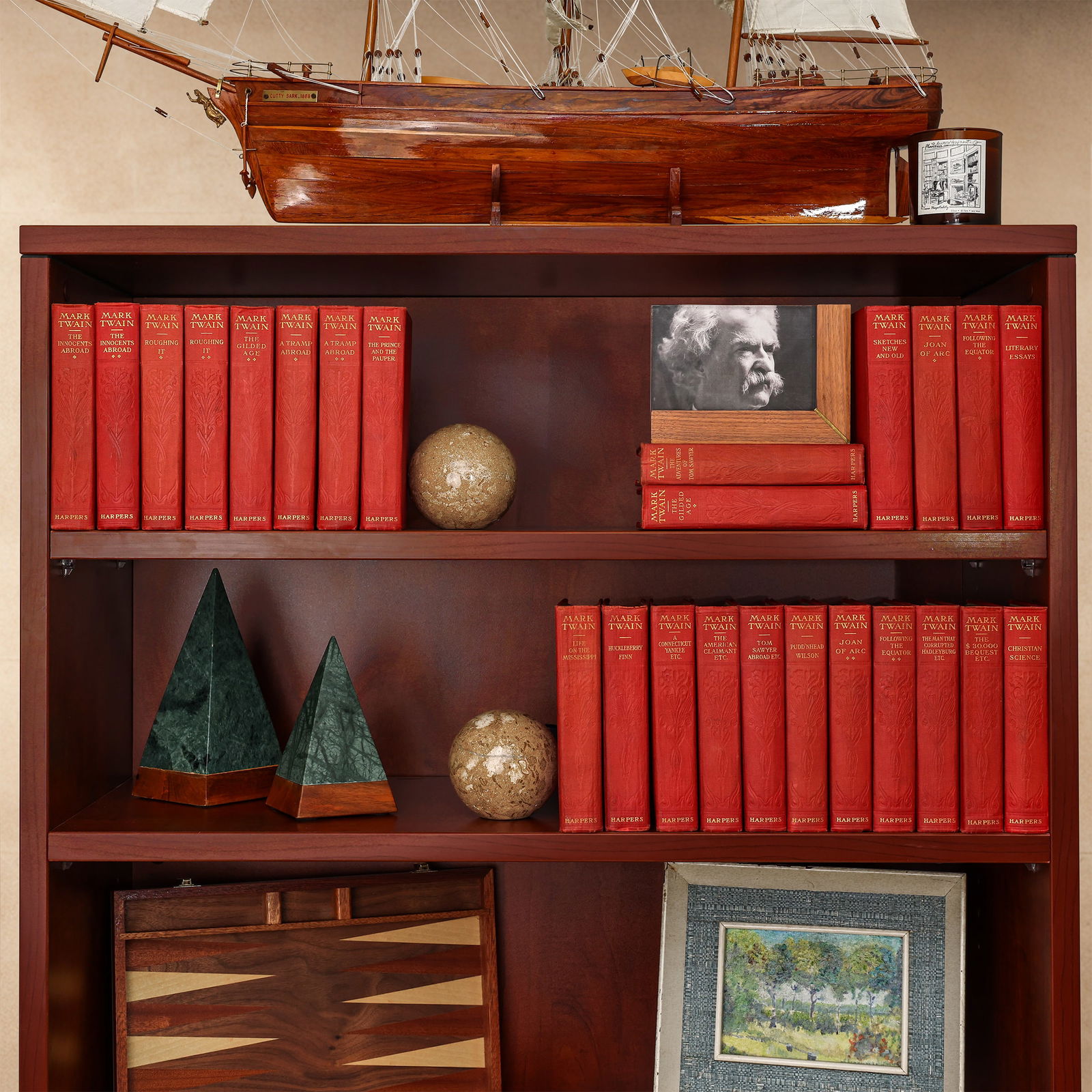 Mark Twain Complete 25 Volume “Author's National Edition" Set (1896–1899): MARK TWAIN – FORENSICALLY AUTHENTICATED COMPLETE 25 VOLUME “AUTHOR’S NATIONAL EDITION” SET (1896–1899) A rare and exceptionally preserved opportunity for the discerning collector and lit