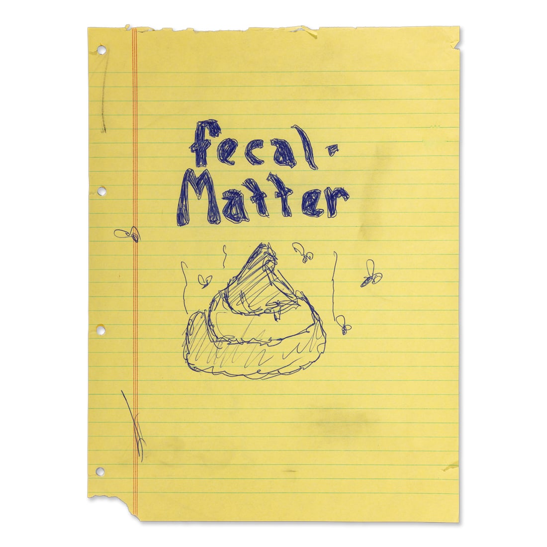 Kurt Cobain “Fecal-Matter” NIRVANA Notebook Page, Forensically Authenticated (1 of 3)