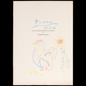 Pablo Picasso – Color Pencil/Mixed Media on Paper