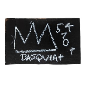 Jean-Michel Basquiat – Painted Cardboard from Subway Collection