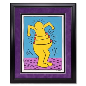 Keith Haring Painting on Paper