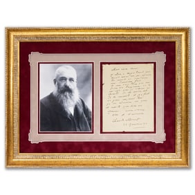 Claude Monet Handwritten Letter in French (22 January 1890) – Forensically Authenticated