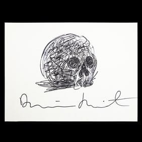 Damien Hirst – Marker Drawing of Skull