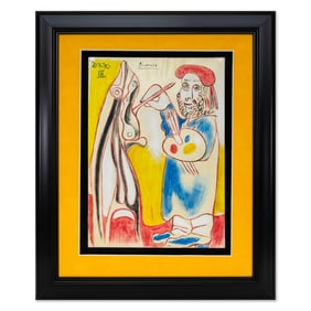 Pablo Picasso Mixed Media on Paper, “El Pintor"