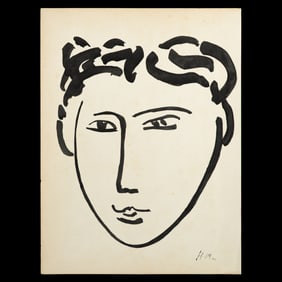 Henri Matisse Painting on Paper – Female Portrait