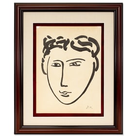Henri Matisse Painting on Paper – Female Portrait