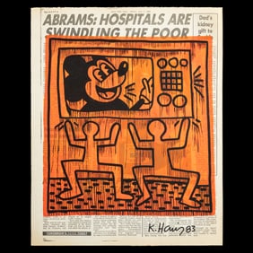 Keith Haring Newspaper Artwork – New York Post (July 1, 1983)