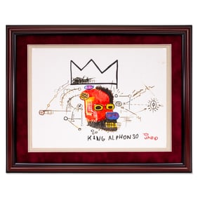 Jean-Michel Basquiat Painting on Paper