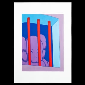KAWS Paint Print – Companion Behind Bars