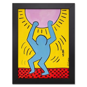 Keith Haring Painting on Paper