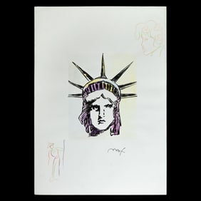 Peter Max Mixed Media on Paper